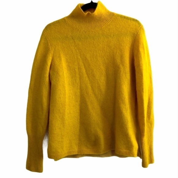 Second Female Yellow Mohair Wool Turtleneck XS - Picture 2 of 15